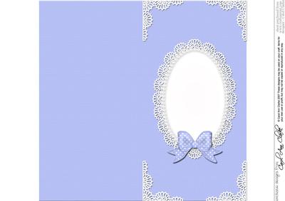 Dl Pearls and Lace Card Front or Insert