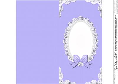 Dl Pearls and Lace Card Front or Insert