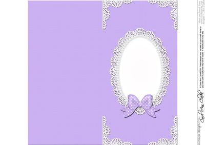 Dl Pearls and Lace Card Front or Insert