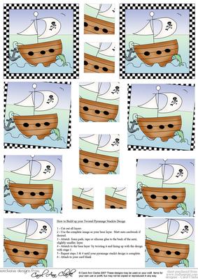 Pirates Ahoy!! Twisted Pyramage Sheet