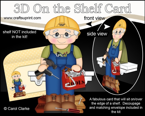 3D On the Shelf Card Kit - DIY Handiman Maxwell