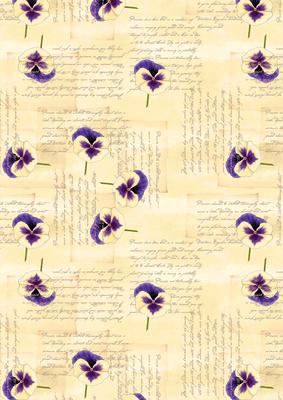 Pansy, Lace and Pearls Matching Backing Paper