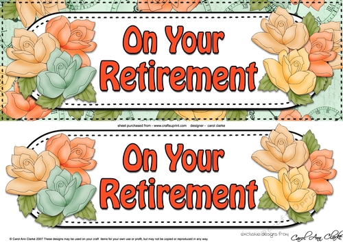 Large DL Time for Roses RETIREMENT 3D decoupage