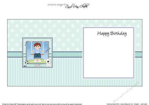 Cute Little Teen Boy is Swinging High square landscape insert