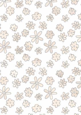 Pretty Watercolour Wash Flowers Vellum