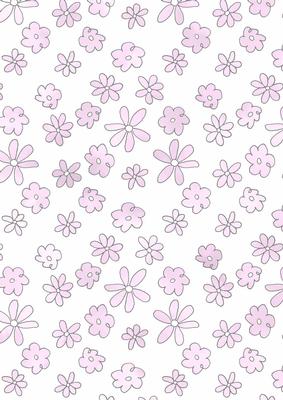 Pretty Watercolour Wash Flowers Vellum