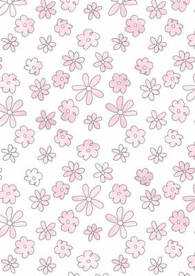 Pretty Watercolour Wash Flowers Vellum