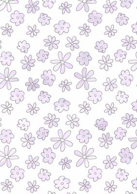 Pretty Watercolour Wash Flowers Vellum