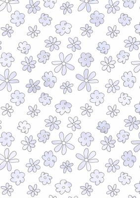 Pretty Watercolour Wash Flowers Vellum