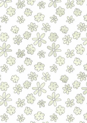 Pretty Watercolour Wash Flowers Vellum