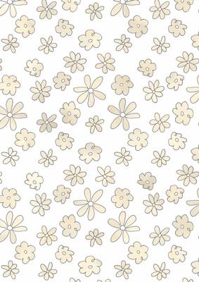 Pretty Watercolour Wash Flowers Vellum