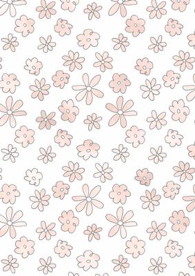 Pretty Watercolour Wash Flowers Vellum