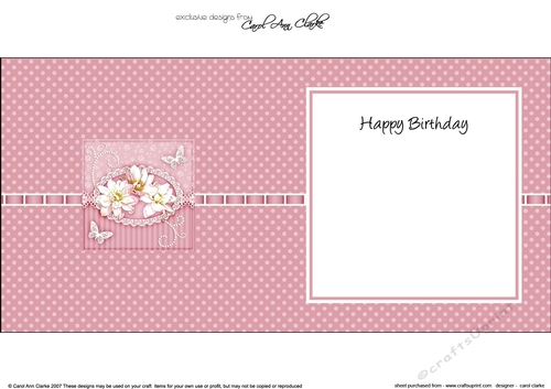 A Touch of Elegance Flowers Pearls and Lace square landscape insert