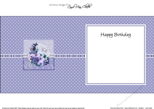 A Touch of Elegance Spring Flowers Pearls and Lace square landscape insert