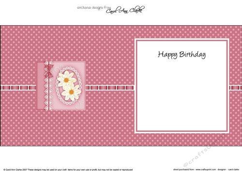 A Touch of Elegance Flowers Pearls and Lace square landscape insert