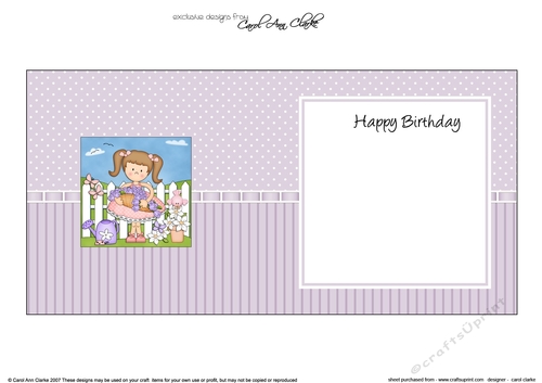 Girlz Liz has a basket of pretty flowers square landscape insert