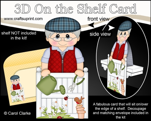 3D On the Shelf Card Kit - In the Garden - All is Blooming for Old Man Emory