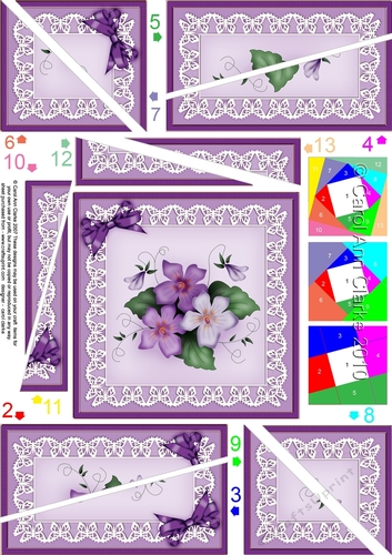Pretty Viola Quick Card with Twisted Spiral Side Stacker