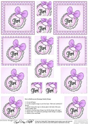 New Baby Girl Pyramage Sheet