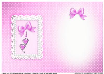Greetings, Lace and Pearls Matching Insert A5 Portrait