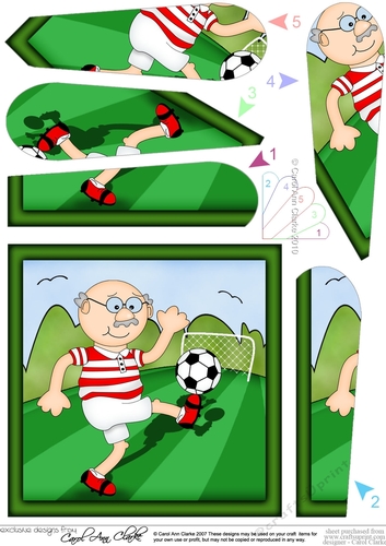 Old Man Bert plays Football Fan Pyramage Topper