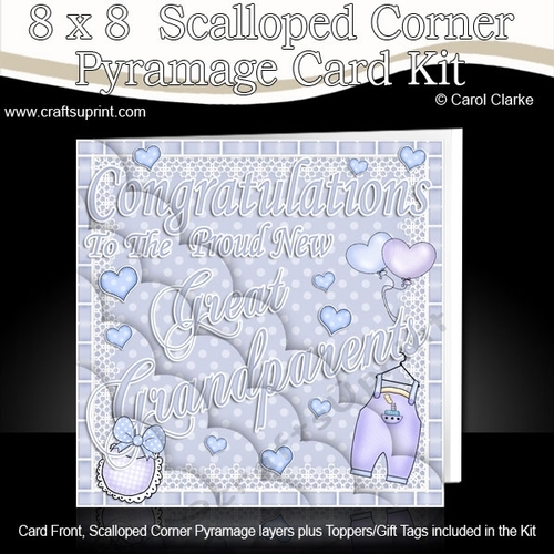8 x 8 New Great Grandparents Scalloped Corner Kit