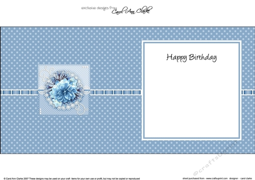 A Touch of Elegance Flowers Pearls and Lace square landscape insert