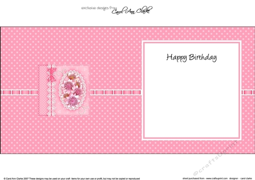 A Touch of Elegance Flowers Pearls and Lace square landscape insert
