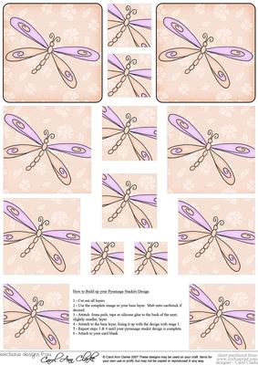 Dreamy Dragonfly Pyramage Sheet