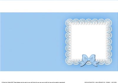 Square Pearls and Lace Card Front or Insert