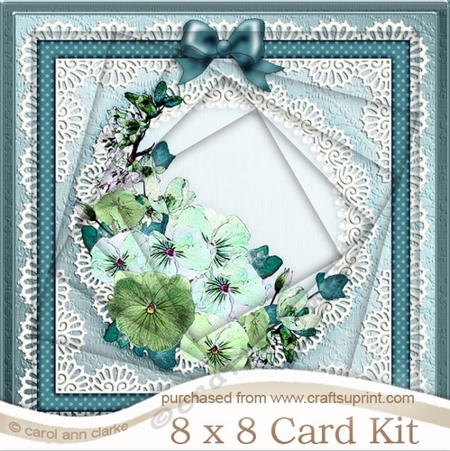 8 x 8 Spring Flowers Twisted Tunnel Card Kit