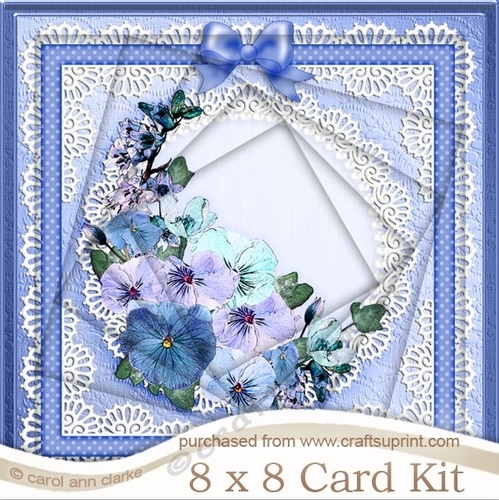 8 x 8 Spring Flowers Twisted Tunnel Card Kit