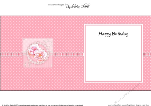A Touch of Elegance Roses Pearls and Lace square landscape insert