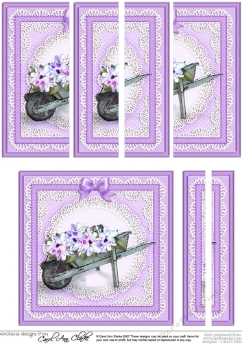 Flower Filled Wheelbarrow Side Stacker Topper