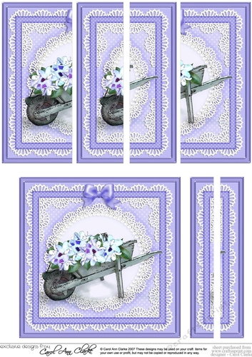 Flower Filled Wheelbarrow Side Stacker Topper