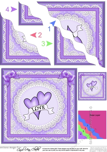 Love Hearts Wavy Corner Stacker