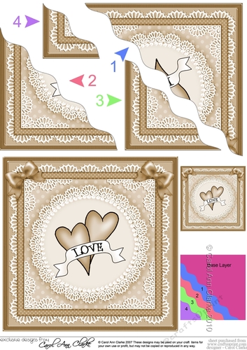 Love Hearts Wavy Corner Stacker