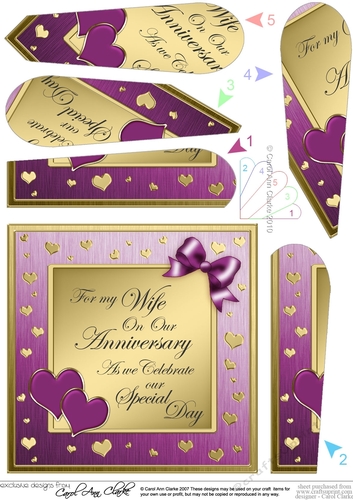 For my Wife on our Wedding Anniversary Fan Pyramage