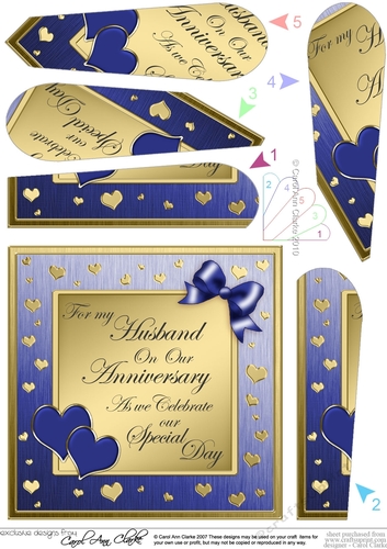 For my Husband on our Wedding Anniversary Fan Pyramage