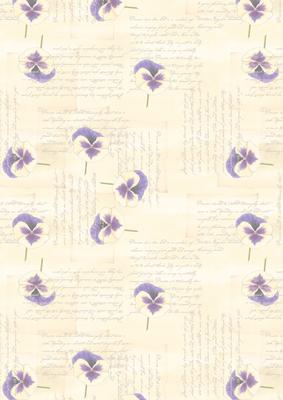 Pansy, Lace and Pearls Matching Vellum