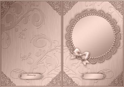 A5 Metallic Lace and Bow Card Fronts Kit