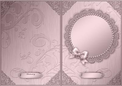A5 Metallic Lace and Bow Card Fronts Kit