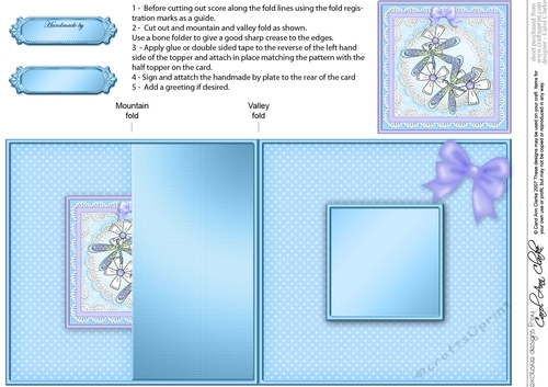 Dreamy Dragonflies No-Hole Fold Back Card