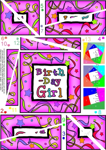 Birthday Girl Twisted Spiral Side Stacker