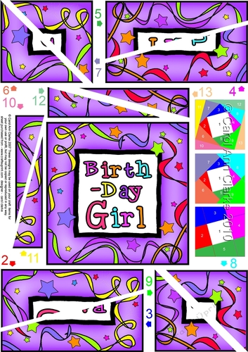 Birthday Girl Twisted Spiral Side Stacker