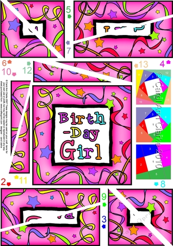 Birthday Girl Twisted Spiral Side Stacker