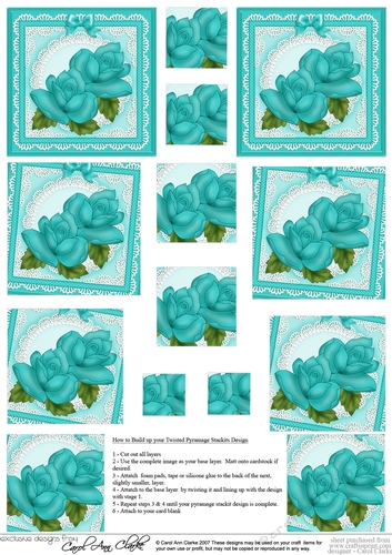 Just Roses Twisted Pyramage sheet