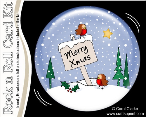 Little Christmas Robins - Snowglobe Rock n Roll Kit