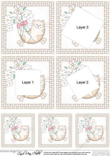 Cute Cat Twisted Tunnel Topper