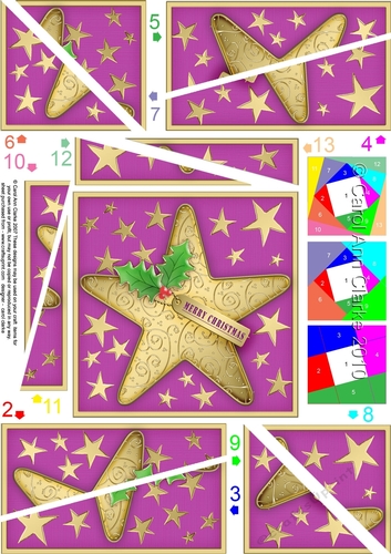 Christmas Star Twisted Spiral Side Stacker